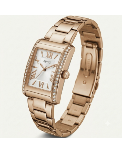 Reloj Guess Mujer Rectangular Oro Rosa | Fhein