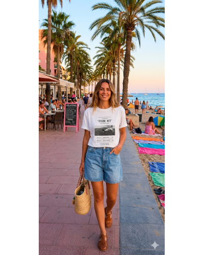 Camiseta mujer estampada