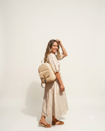 Mochila Valentino Mini Crema | Outlet Moda — Fhein