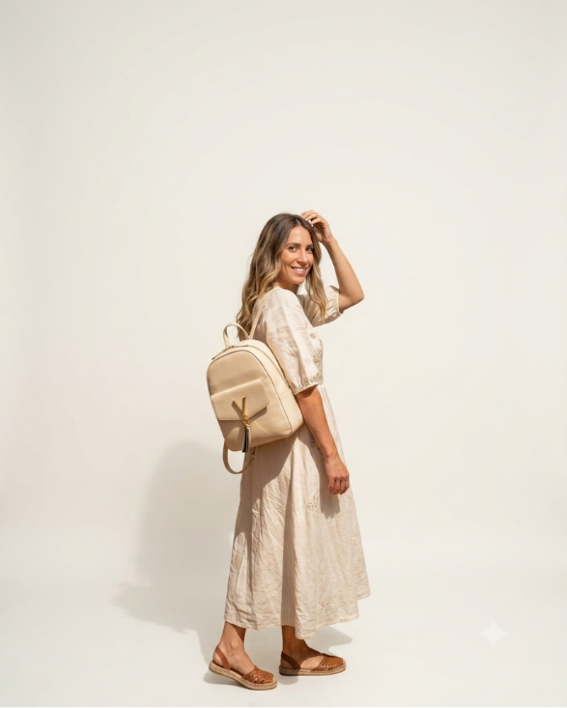 Mochila Valentino Mini Crema | Outlet Moda — Fhein